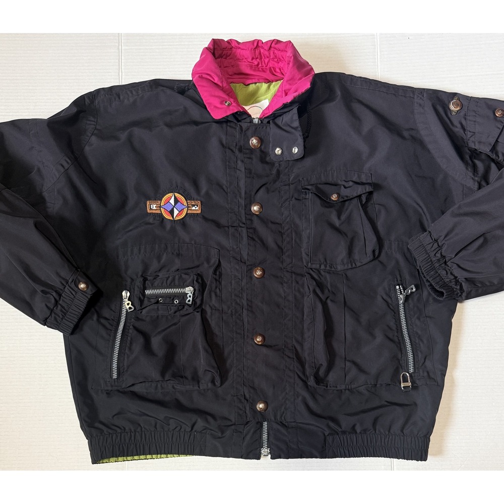 BOGNER Helicopter - VINTAGE Men's Ski Jacket Black High Tech - Size 2XL (no tag)